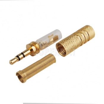 3.5mm Male Plug straight Audio Cable RF Connector crimp the cable 50-3