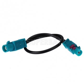 FAKRA male connector with FAKRA for RG174 cable,cable assembly ,patch cord ,pigtail