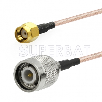 Reverse Polarity SMA Male to TNC Male Cable Using RG316 Coax