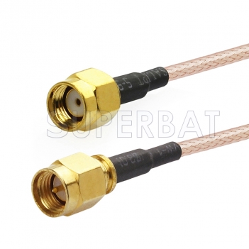 SMA Male to Reverse Polarity SMA Male Cable Using RG142 Coax