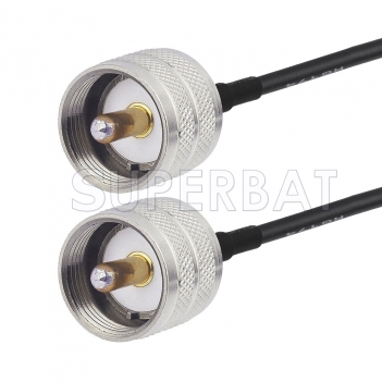 UHF Male to UHF Male Cable Using RG58 Coax