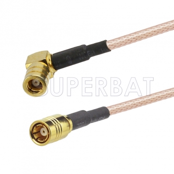 SMB Plug to SMB Plug Right Angle Cable Using RG316 Coax