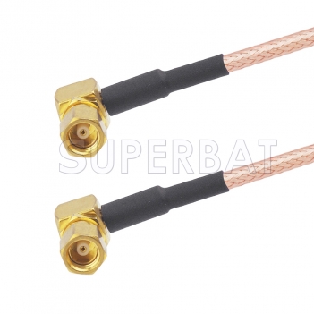 SMC Plug Right Angle to SMC Plug Right Angle Cable Using RG316 Coax