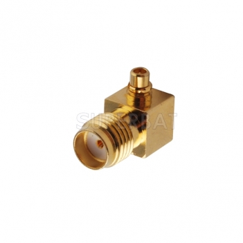 MMCX Plug Male to SMA Jack Female Adapter Right Angle