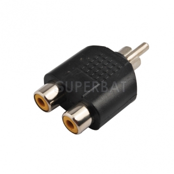 RCA Jack Female to RCA Plug Male Adapter T-Shape