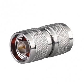 N Plug Male to N Plug Male Adapter Straight Zinc Alloy material