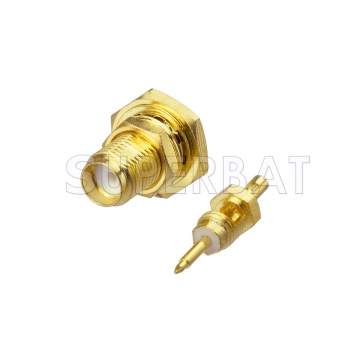 RP SMA Jack Male Straight Bulkhead O-Ring Connector for 1.13mm cable