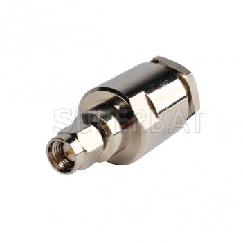 SMA Plug Male Connector Custom RF Cable Assembly Straight  Clamp Cable Using LMR-400