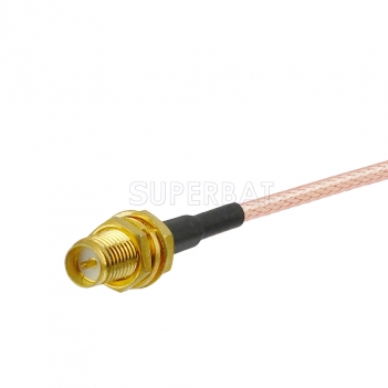RP SMA Female Bulkhead Antenna Pigtail Custom RF Cable Assembly Jumper Cable