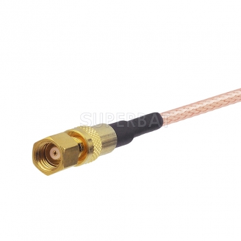 Micro coaxial cable assembly,rf pigtail cable with SMC male straight connector