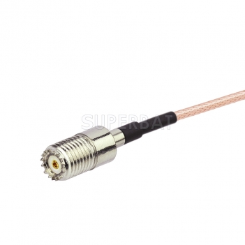 Mini UHF female for RG174 RG316 cable assembly