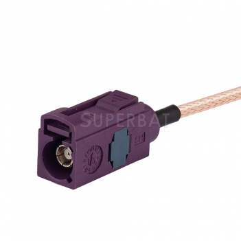 Custom RF Cable Assembly FAKRA Jack Straight pigtail cable Using RG316 RG174 LMR100 Coax