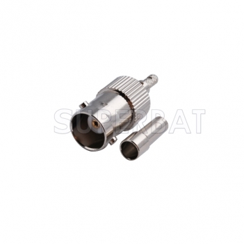 RF coaxial coax cable BNC Jack straight connector silver Cable