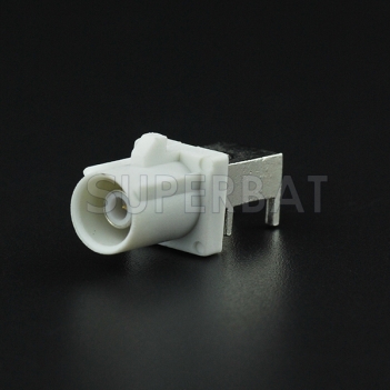 FAKRA B White Connector Male Right Angle PCB Mount Connector