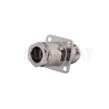 N Jack Female Connector Straight 4 Hole Flange Clamp LMR-400