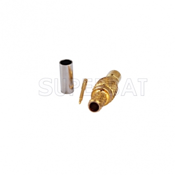 SSMB Jack Male Connector  Straight Crimp for RG316