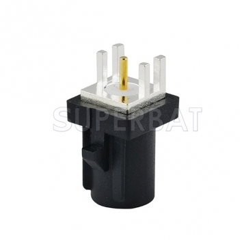 Black FAKRA A Male Plug Straight PCB Mount Connector