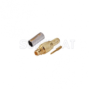 MMCX connector male straight crimp for RG316 cable