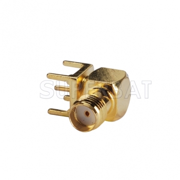 SMA Female PCB Mounted Right Angle Jack Connector