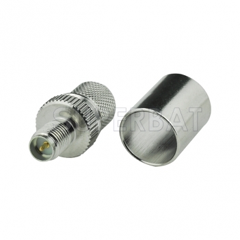 Superbat RP-SMA Jack male pin crimp connector for RG213 RG8 LMR400