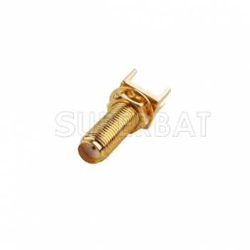SMA Jack Female Connector Straight PCB Mount for 0.062 inch End Launch
