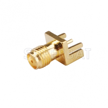 SMA Jack Female PCB Mount Connector Straight for 0.031 inch End Launch