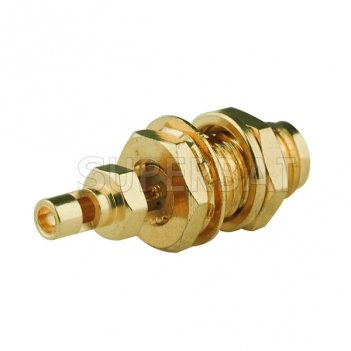 RP SMA Jack Male Straight Bulkhead Solder Connector for 1.37mm Cable