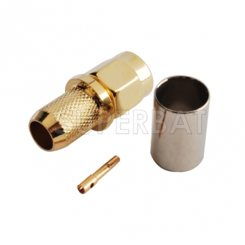 Superbat RF Coaxial RP-SMA Connector Crimp Plug (female socket) for Cable RG6 Free Shipping