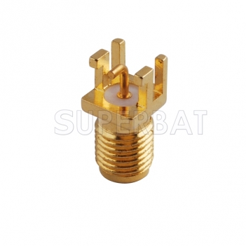 Customized Type SMA Jack Female Straight Connector for 0.062 inch End Launch PCB