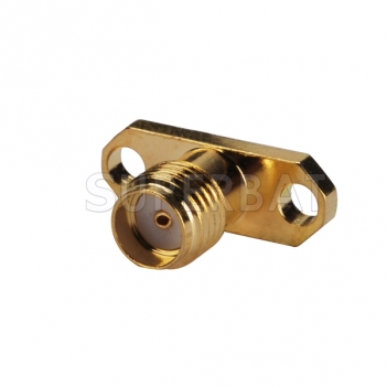 SMA Connector 2 Hole Flange Female Jack Straight Solder Post Connector