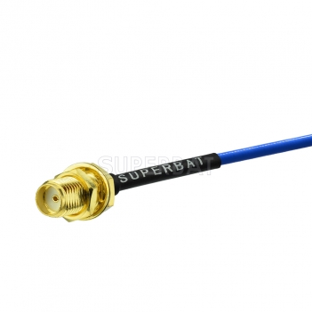 Custom RF Cable Assembly SMA Jack Straight Bulkhead Semi-rigid  cable Using RG405 .086" Coax