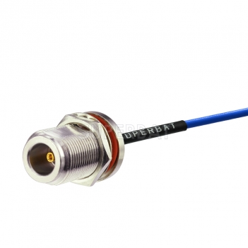 Custom RF Cable Assembly N Jack Semi-Flexible Coax Cable cable Using RG405 .086"