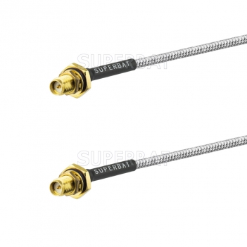 50Ohm High Quality Semi-rigid RG402 Cable With RP SMA Jack Male Connectors On Both Ends