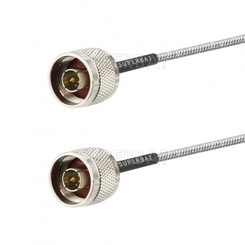 Superbat N Male to N Male Connector Soldering for Semi Rigid Cable RG 402 Cable Assembly