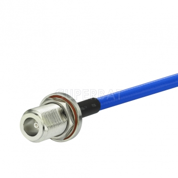 Customized Wire Harness Cable Assembly 0.250 Diameter With N Jack Coax RF Connector