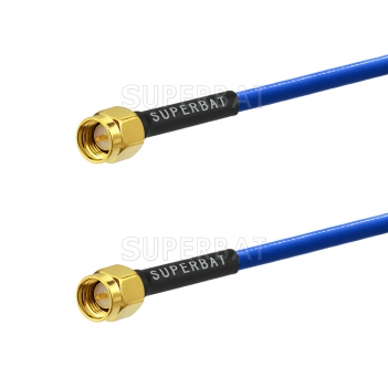 RF cable assembly with SMA Male to SMA Male  RF Pigtail Coaxial Cable RG402 blue jacket flexibleRG141