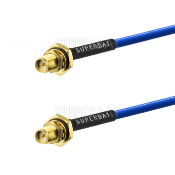 Factory Direct RF DC-6Ghz RG141 RG402 Coaxial instrument Test Low Loss Cable Assembly with RP SMA Jack Connectors