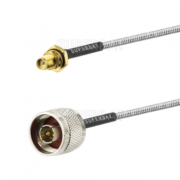 Superbat N Plug Male to RP-SMA Jack Semi-rigid cable RG402 Pigtail