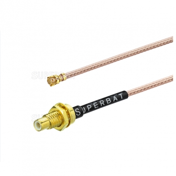Mini PCI U.FL / IPX to SMC Straight Female Antenna WiFi Pigtail Cable RG178 /1.13mm/1.37mm