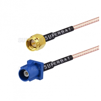 GPS/GSM Car Antenna Adapter SMA Plug Male to Fakra Blue Male GPS Connector Navigation