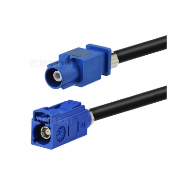 50ohms China directly supply car FAKRA connector, female SMB coaxial cable price car quick rebar coupler