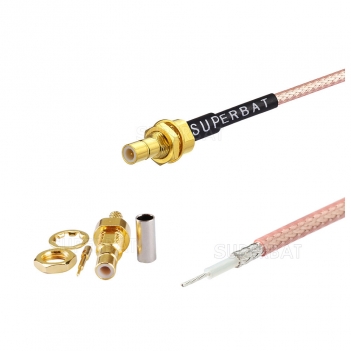 RF SMB Jack bulkhead Pigtail Cable RG316 for wireless router Wholesale