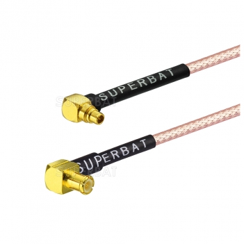 50ohm MMCX Male right angle with rear nut fixing to mcx right angle male rg316 RF jumper cable