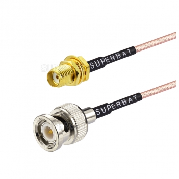 High quality fiber optic jumper cable adapter BNC male to SMA jack with RG316 cable assemble jumper