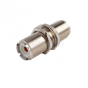 RF Coaxial Coax Antenna Adapter  UHF Female so-239  to SO239 Female Jack Bulkhead with Nut Panel Mount Connector Straight Adapter