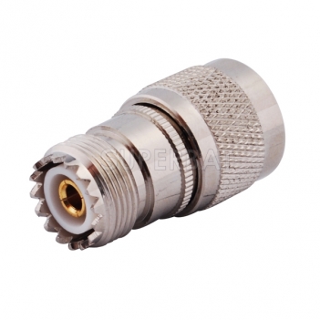 RF Coaxial Coax Antenna Adapter UHF Male PL-259 to UHF Female SO-239 Straight Connector Adapter