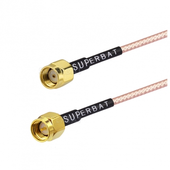 Straight SMA male to RP-SMA male for RG316 custom cable assembly