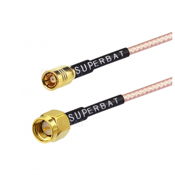 Male straight SMA to SMB custom coaxial cable assembly for RG316 cable