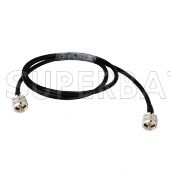 RF coaxial UHF Male PL259 to UHF Male PL-259 Coax Double Male Connector Pigtail Jumper RG58 Extension Cable -Ham Radio Antenna Adapter Wire Assembly