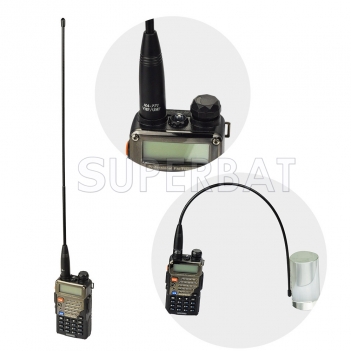 Whip Antenna 15.6"  VHF/UHF (144/430Mhz) SMA Female for AnyTone BaoFeng Yaesu-Radio Antenna for Wouxun  Kenwood  Pofung-  cb radios handheld Antenna
